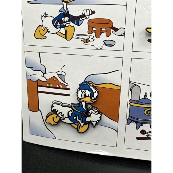 Rare Pin 59685 Donald Duck Comic Strip 70th Anniversary Card Set 6 Pin Set Mint - Picture 9 of 13
